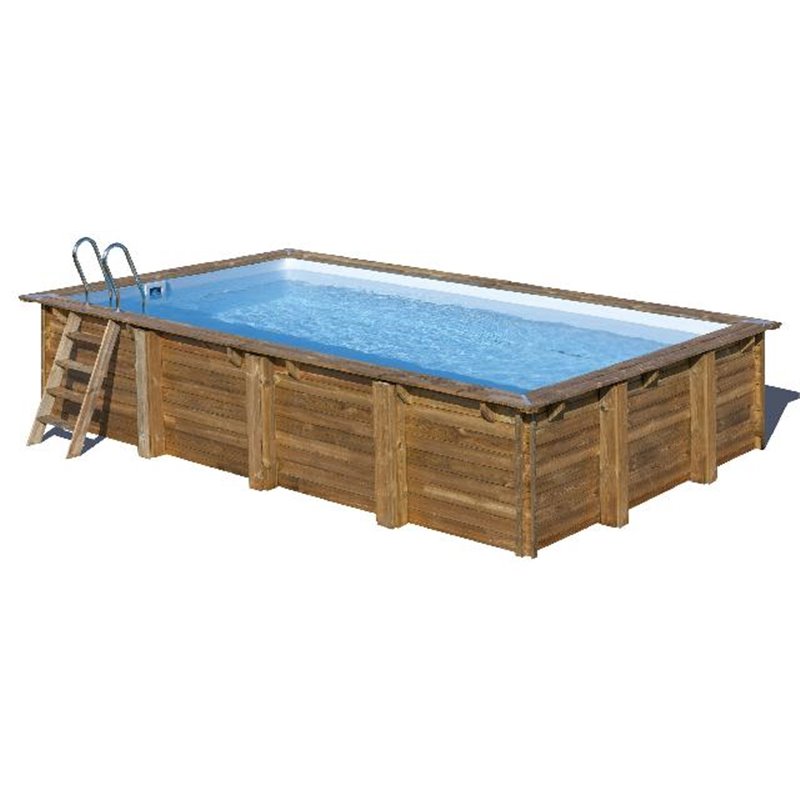 Gre zwembad Loire set grenen rechthoek 618