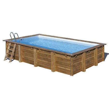 Gre zwembad Loire set grenen rechthoek 618