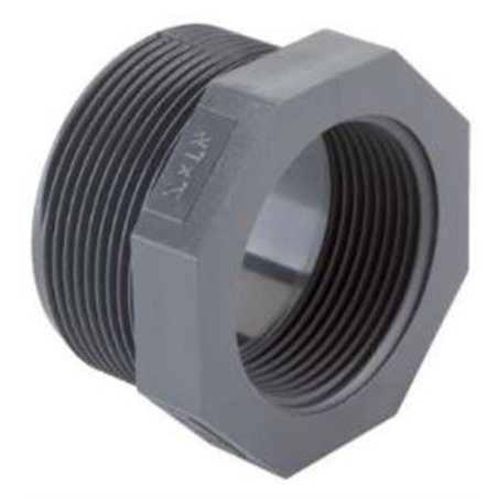 PVC Verloopring Buitendraad 1 ½'' x 1''