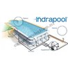 Indrapool zwembad 900 X 450 X 150 + Acryl Romaanse Trap