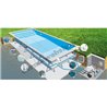 Indrapool zwembad 1000 X 500 X 110/150 + Gaflan Rechte Trap