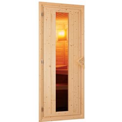 Systeemsauna Karibu Norin - 151 X 151 X 198CM + 4,5kW Kachel met Digitale besturing