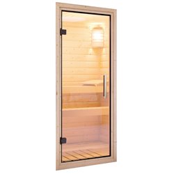 Systeemsauna Karibu Norin - 151 X 151 X 198CM + 4,5kW Kachel met Digitale besturing