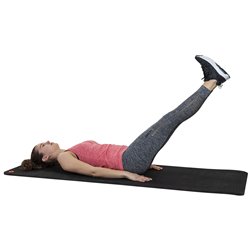 Tunturi Pro Fitnessmat - Yogamat - Gymnastiekmat - Oefenmat - 180x60x1,5cm - Zwart - Incl. gratis fitness app