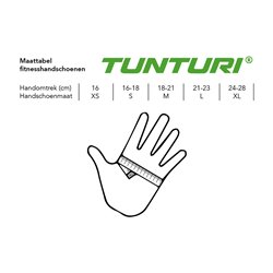 Tunturi High Impact - Fitness handschoenen - Sporthandschoenen - Leder - S