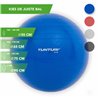 Tunturi  Fitnessbal - Gymball - Swiss ball - 55 cm - Incl. pomp - Blauw - Incl. gratis fitness app