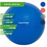 Tunturi  Fitnessbal - Gymball - Swiss ball - 75 cm - Incl. pomp - Blauw - incl. gratis fitness app