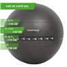 Tunturi Fitnessbal - Gymball - Swiss ball - 65 cm - Anti burst - Incl. pomp - Zwart - incl. gratis fitness app