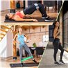 Tunturi fitnessmat met draagtas - Yogamat - Sportmat gemaakt van zacht NBR materiaal - 180 x 60 x 1,5cm - Zwart - Incl. gratis f
