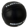 Tunturi Medicine Ball - Functional Training Ball - Medicijnbal - 3 kg - Zwart Leer - incl. gratis fitness app