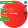 Tunturi Fitnessbal - Gymball - Swiss ball - 90 cm - Incl. pomp - Rood - incl. gratis fitness app