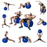 Tunturi Fitnessbal - Gymball - Swiss ball - 90 cm - Incl. pomp - Zwart - Incl. gratis fitness app