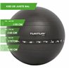 Tunturi Fitnessbal - Gymball - Swiss ball - 55 cm - Anti burst - Incl. pomp - Zwart - incl. gratis fitness app