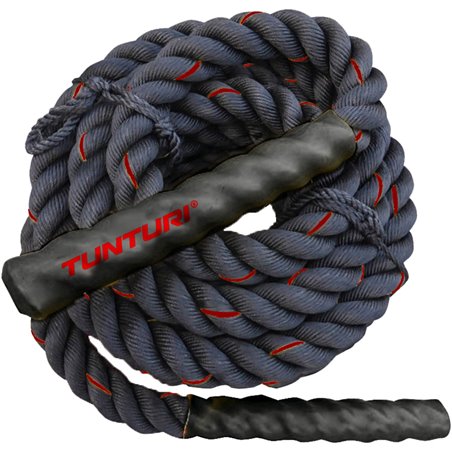 Tunturi Battle Rope - Fitness Rope - Functional Training Rope - Fitness touw - 9 meter - incl. gratis fitness app