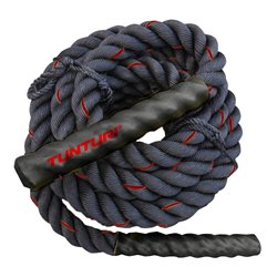 Tunturi Battle Rope - Fitness Rope - Functional Training Rope - Fitnes touw - 15 meter - incl. gratis fitness app
