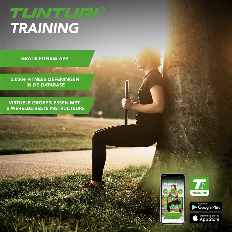 grafiek gekruld Giet Tunturi Aerobic Halterschijf - Halter gewichten- 1x 5 kg - 30mm - Geel -  incl. gratis fitness app
