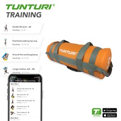 Tunturi Sandbag - Powerbag - Fitness bag - 5kg - Oranje - incl. gratis fitness app