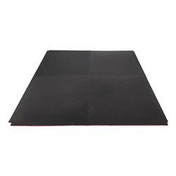 Bruce Lee Karatemat - Puzzelmat - Karate mat - Sportmat - Sportvloer - Zwart / Rood