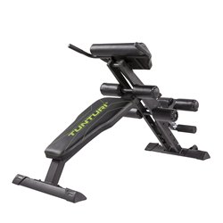 Tunturi CT80 Core Trainer fitnessbank opklapbaar - Buikspierbank met verschillende trainingsopties - Tot 150kg belastbaar - Incl