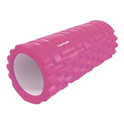 Tunturi Yoga Grid Foam Roller - Foam roller the grid - Foamroller - Fitness Roller - 33cm - Roze - incl. gratis fitness app
