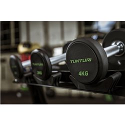 Tunturi Pro PU Dumbbell Set 2 t/m 12 kg - 1 paar - Halterset - incl. gratis fitness app