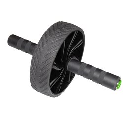 Tunturi  trainingswiel - Buikspiertrainer - Buikspierapparaat - Buikspierwiel met anti-slip rubber en softhandgrepen - incl. gra