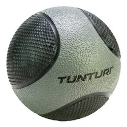 Tunturi  Medicine Ball - Medicijnbal -5kg - Grijs/Zwart - Rubber - incl. gratis fitness app