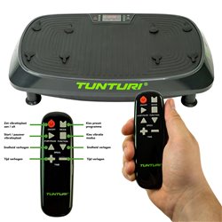 Tunturi Cardio Fit V20 Trilplaat fitness met stoel - Vibration plate met 30 snelheden en 3 programma's - Vibratie en Oscillatie 