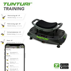 Tunturi Cardio Fit V20 Trilplaat fitness met stoel - Vibration plate met 30 snelheden en 3 programma's - Vibratie en Oscillatie 