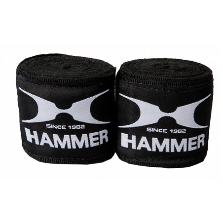 Arabisch kiezen Rang Hammer Boxing Boksbandage elastisch - zwart 3.5 M