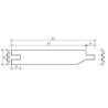 Saunaschroot Nordisch Fichte  95x16mm