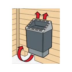 VSB  saunakachel 4,5 kW (ingebouwde besturing)