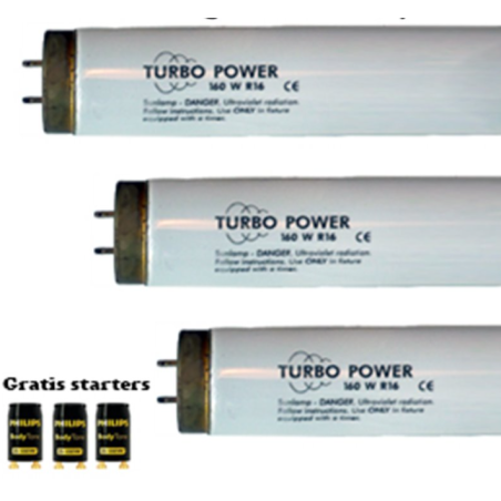 12 X Lighttech Turbo Power 100 Watt - Actie Pakket + Gratis Starters