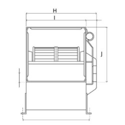 Radiaalventilator marzorati type DAM 9-9 1v p4 700 Watt 230V 400W   gebruikt