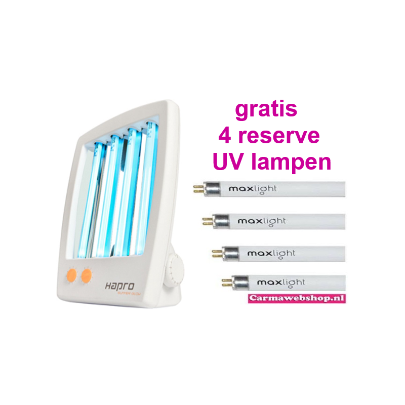 Hapro gezichtsbruiner Summer Glow HB175 met 4 reserve UV-lampen   €  219,00