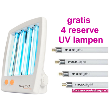 Hapro gezichtsbruiner Summer Glow HB175 met 4 reserve UV-lampen   €  219,00