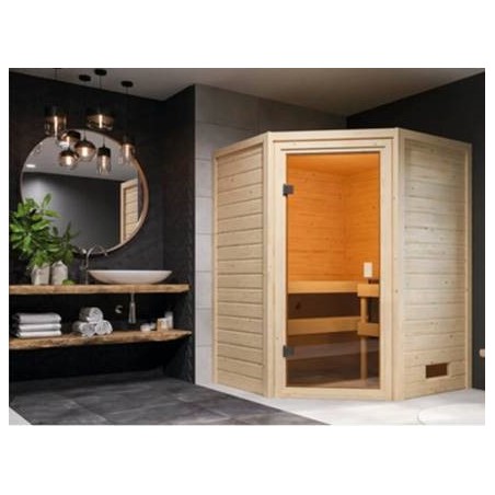 Karibu massief houten 230V Sauna Nadja 172 X 158 X 202 cm