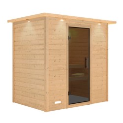 Karibu massief houten Plug & Play Sauna Ronja 196 X 144 X 202 cm