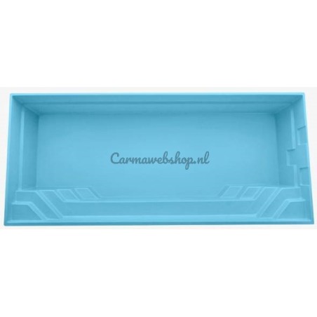 Polyester zwembad Sevilla New model - 645 x 370 x 150 cm