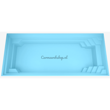 Polyester Zwembad Lanzarote - 620 X 320 X 150CM