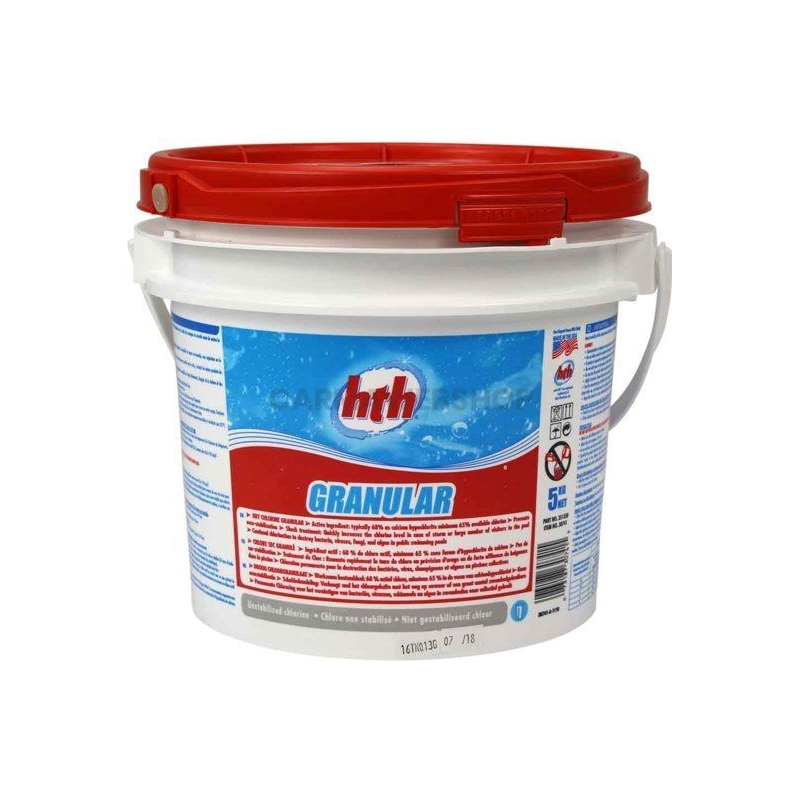 HTH Chloor 5KG - (Calcium Hypochlorite Granulaat)