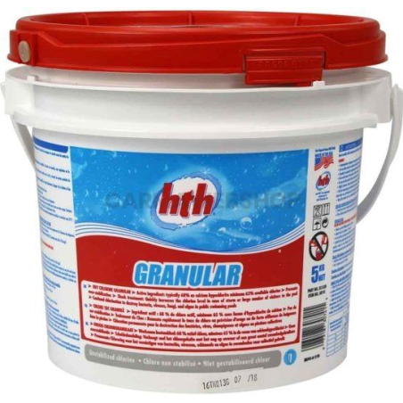 HTH Chloor 5KG - (Calcium Hypochlorite Granulaat)