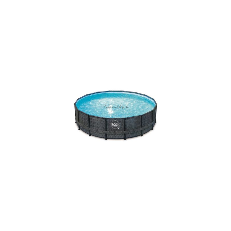 Swing Pools Wicker Line Elite Frame Zwembad 488 x 122 cm