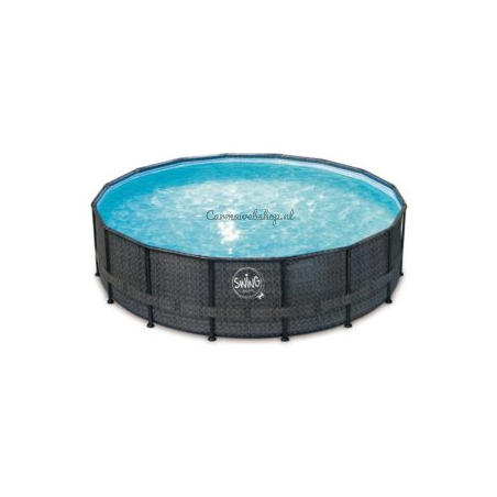 Swing Pools Wicker Line Elite Frame Zwembad 488 x 122 cm