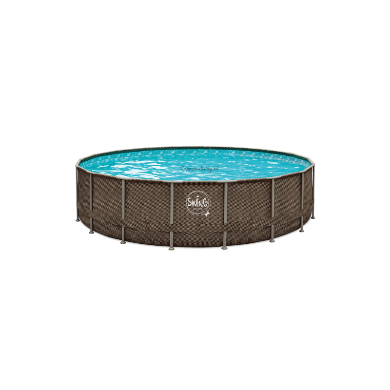 Swing Pools Double Rattan Elite Frame Zwembad 549 x 122 cm