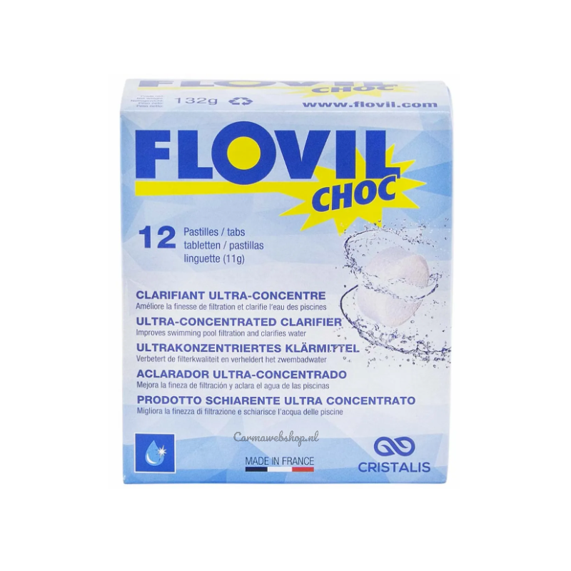 Flovil Choc vlokmiddel - 12 tabletten