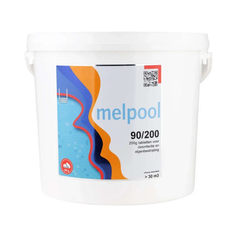 Melpool Grote Chloortabletten 200 grams 5 kg