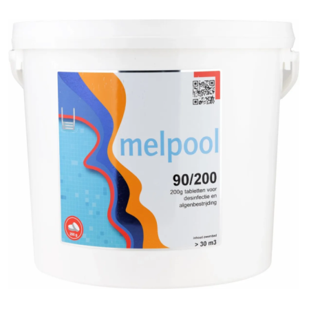 Melpool Grote Chloortabletten 200 grams 5 kg